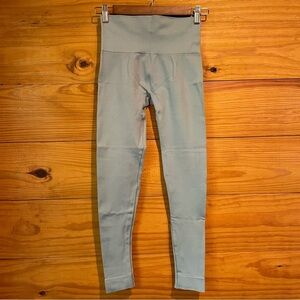 SET Active Sculptflex Power Activewear Leggings Blue Small Medium S/M Workout